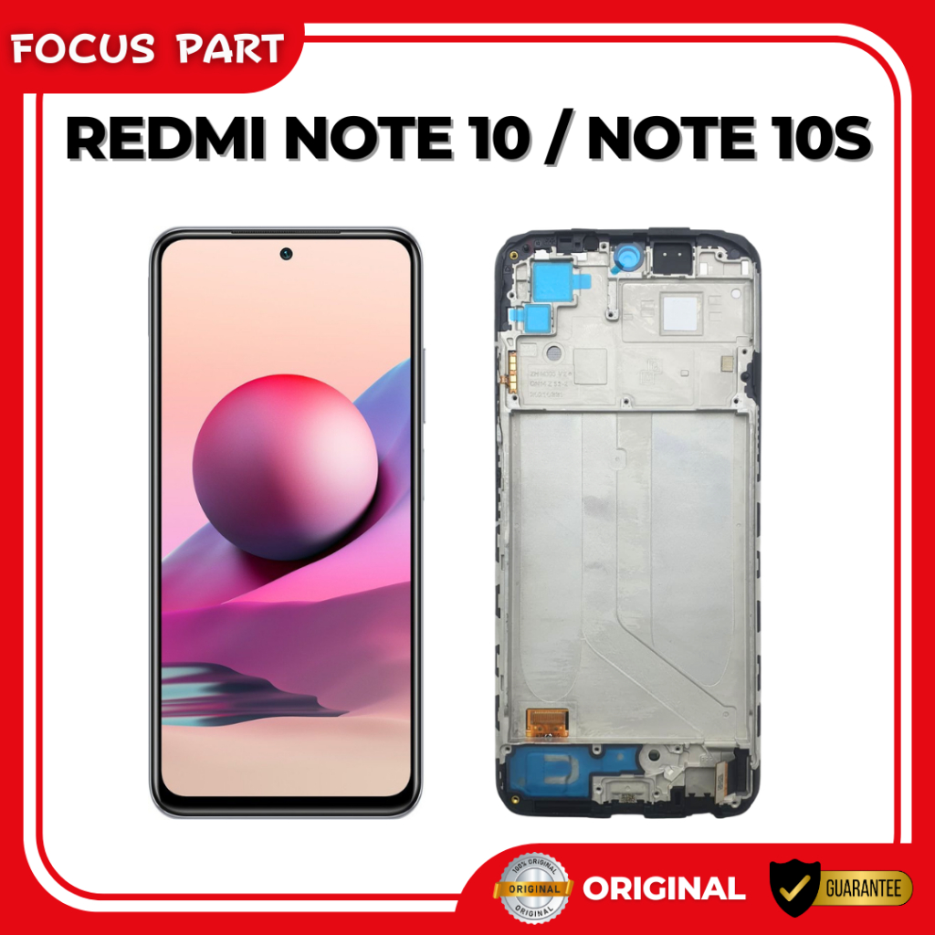 LCD + FRAME XIAOMI REDMI NOTE 10 4G / NOTE 10S / POCO M5S AMOLED ORIGINAL