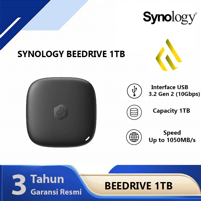 BeeDrive 1TB Personal Backup Hub by Synology - Portable SSD