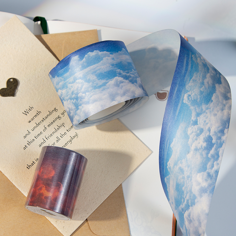 

(8F3) Washi Tape 50mmx2m Seri Mengintip Awan Sticker Aesthetic Dekorasi Journal Vintage Retro Scrapbook Jurnal Stiker Selotip