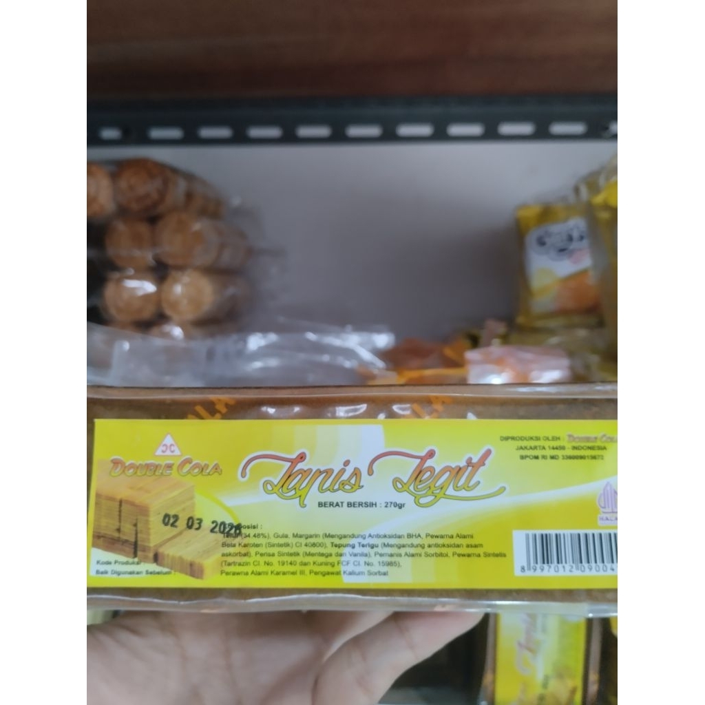 

Lapis Legit Double Cola rasa Original uk 270gr