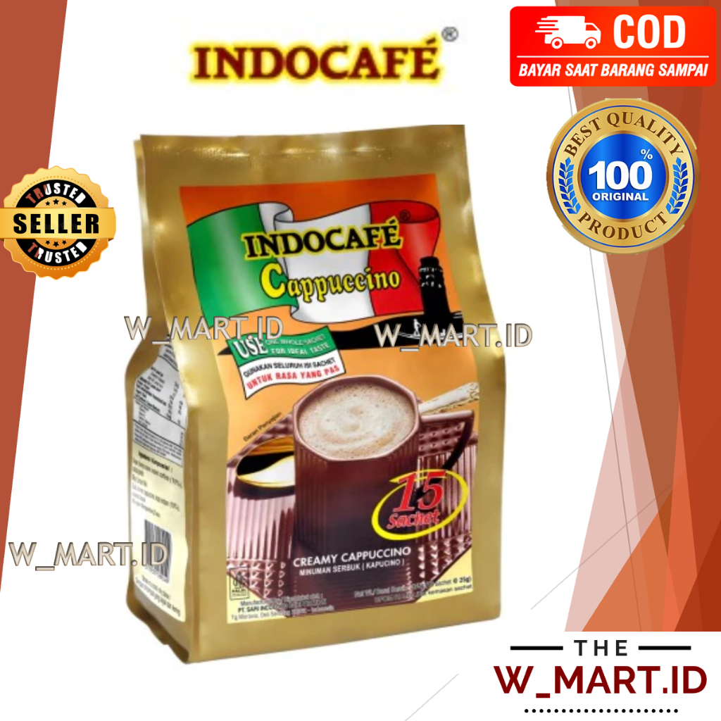 

INDOCAFE CAPPUCCINO CREAMY CAPUCINO KOPI SUSU KRIM 15 S