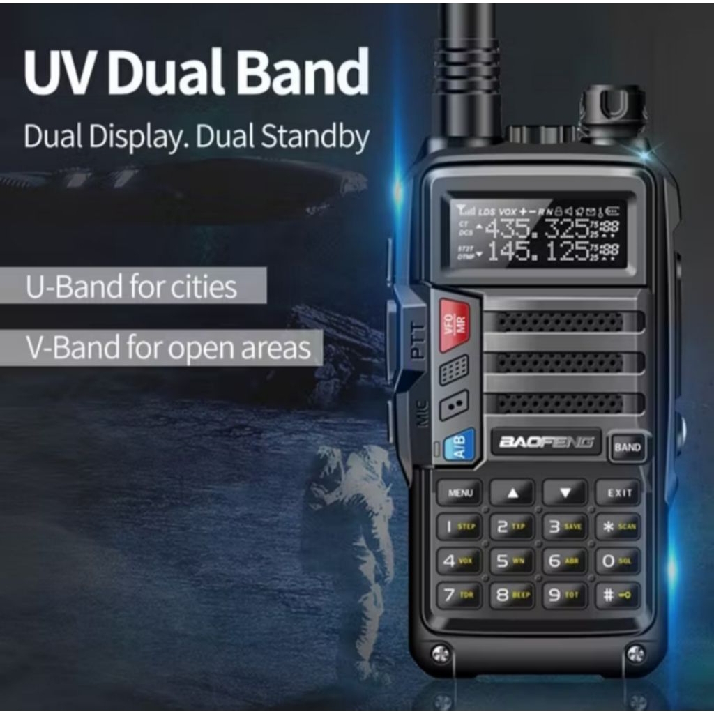 BAOFENG UV-5R PLUS DUAL BAND 8WATT