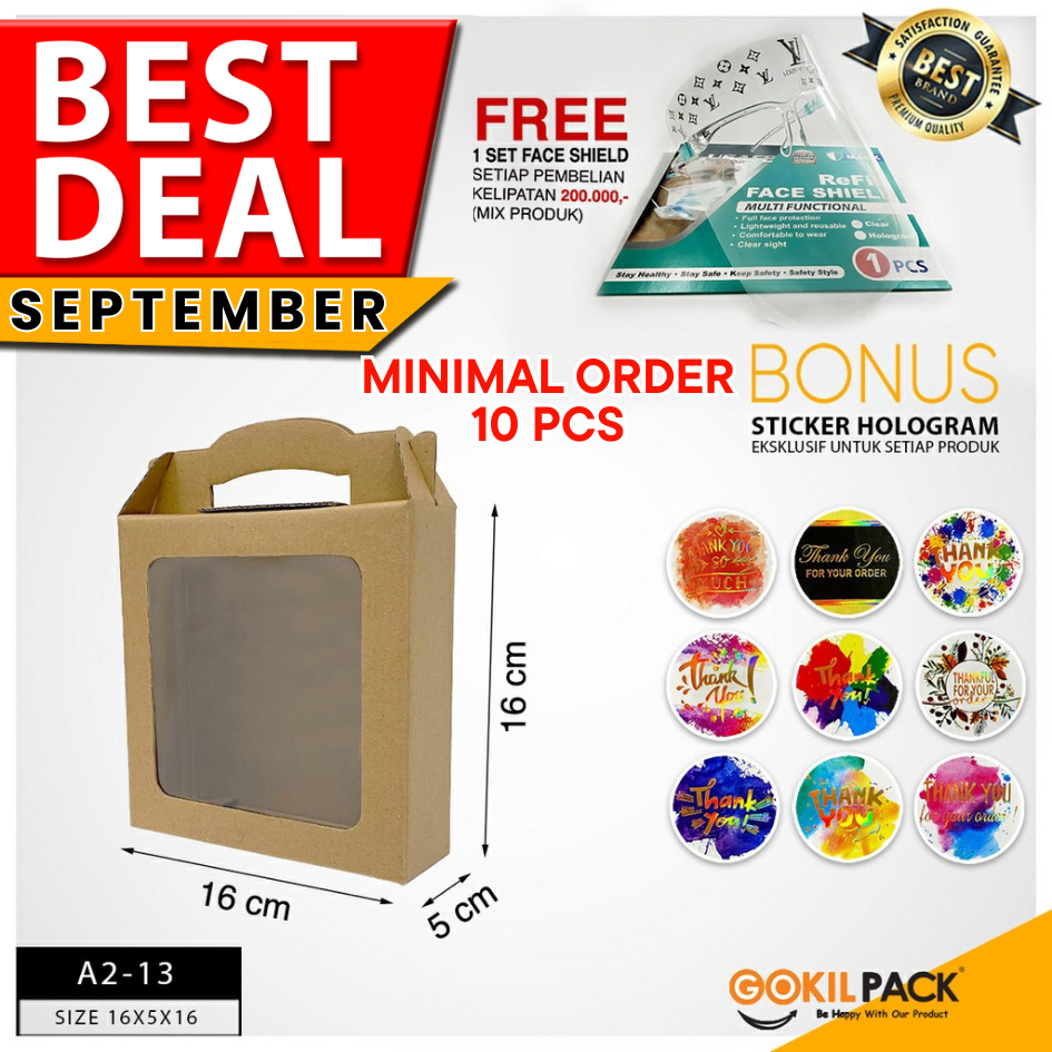

Kotak Serbaguna | Gable Box Mika | Kraft | Murah 16x5x16 Kotak Souvenir I A2-13