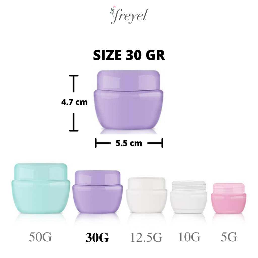 Cream Pot Jar 30gr Mushroom Wadah Kemasan Krim Kosmetik Skin Care 30gr Mushroom
