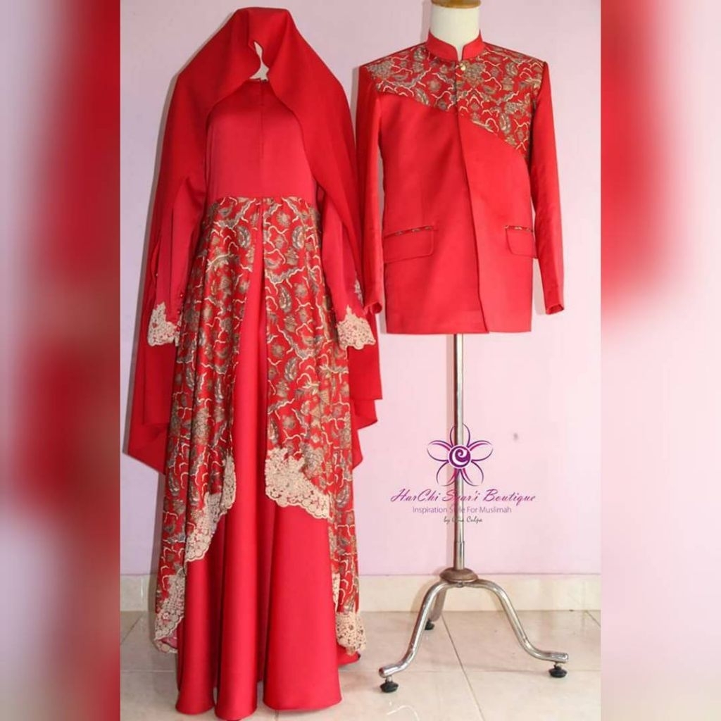 gamis batik semi sutera preloved ukuran L PL