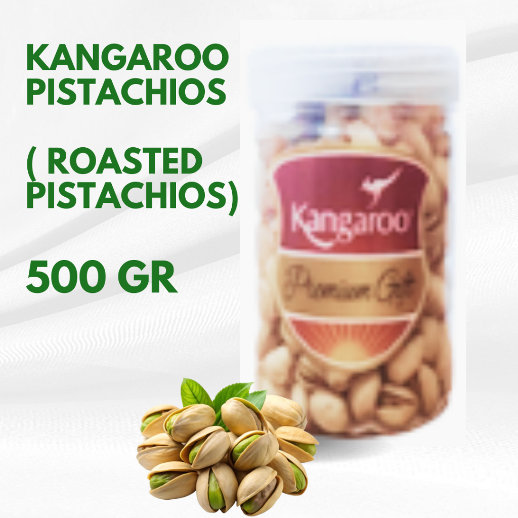 

Kangaroo Kacang Pistachios Panggang( Roasted Pistachios) 500 gr