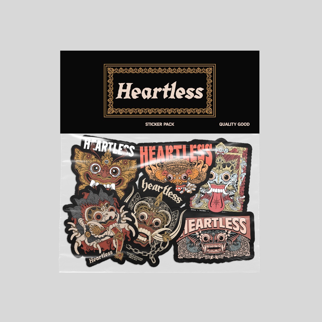 

HEARTLESS STICKER PACK BALINESE