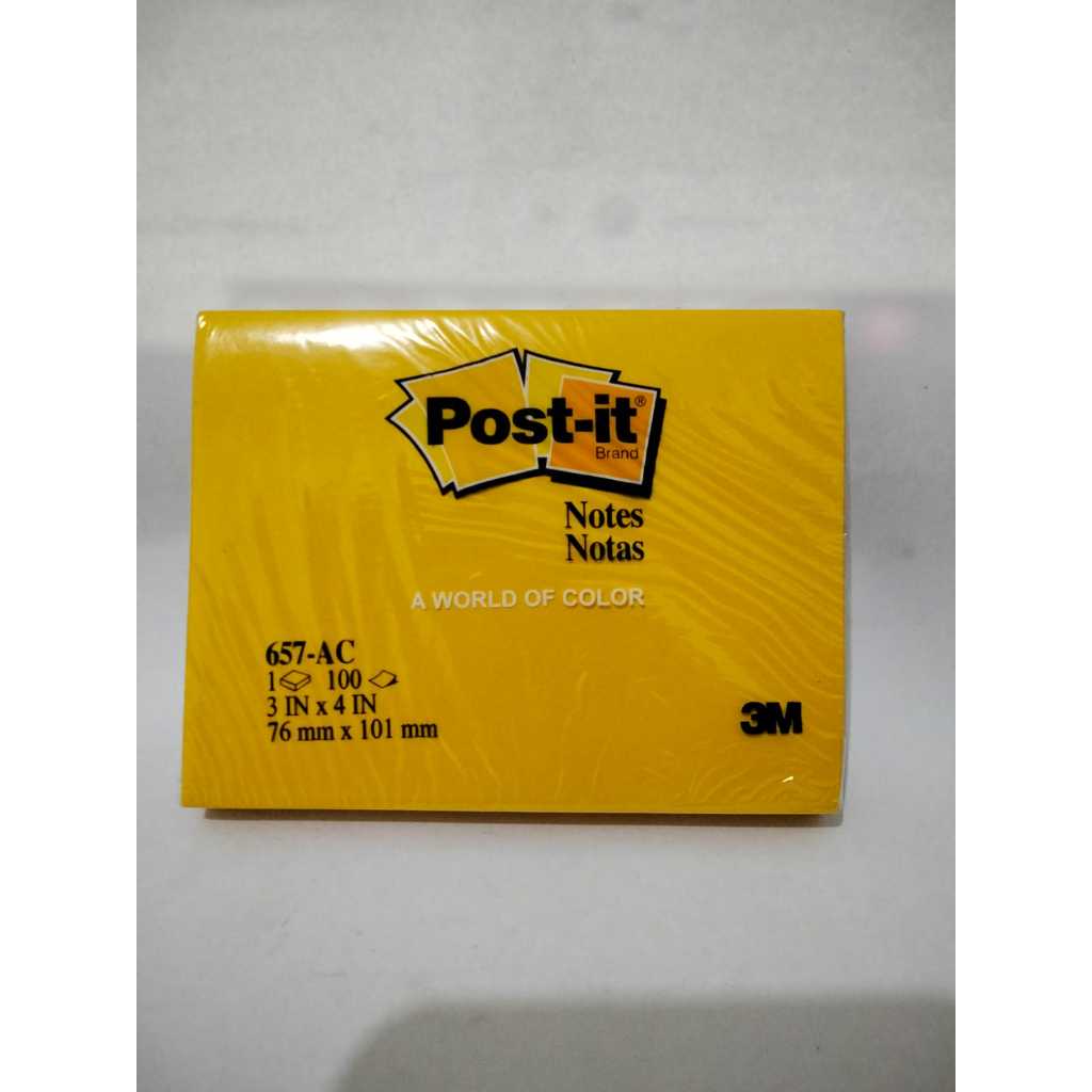 

CLEARANCE SALE 3M POST IT / STICKY NOTE 657-AC 3INCH X 4INCH, LAST STOK