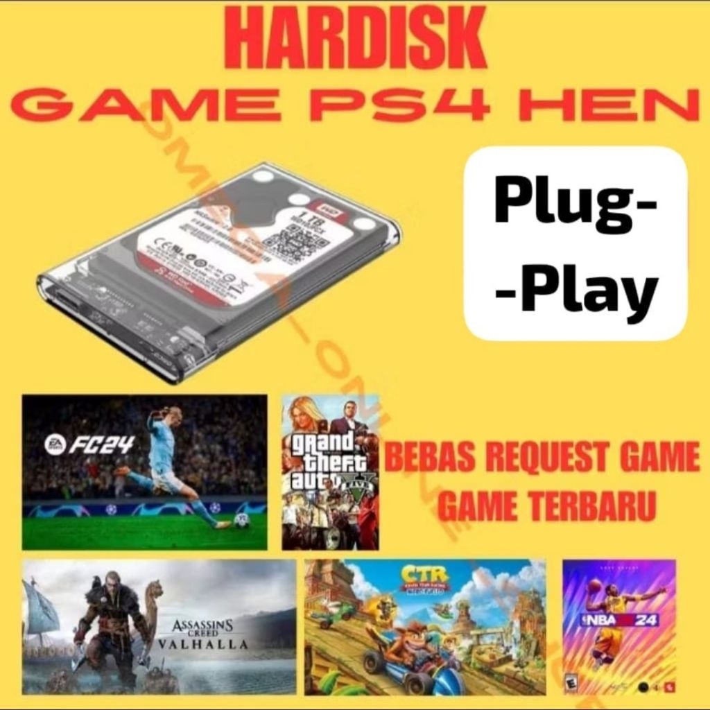 Hardisk eksternal 500gb ps4 hen