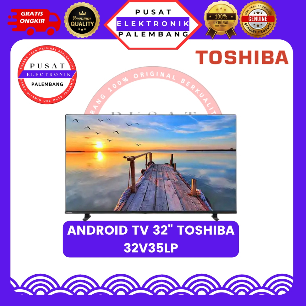 ANDROID TV LED TV 32 INCH TOSHIBA 32V35LP LED TV 32" PALEMBANG