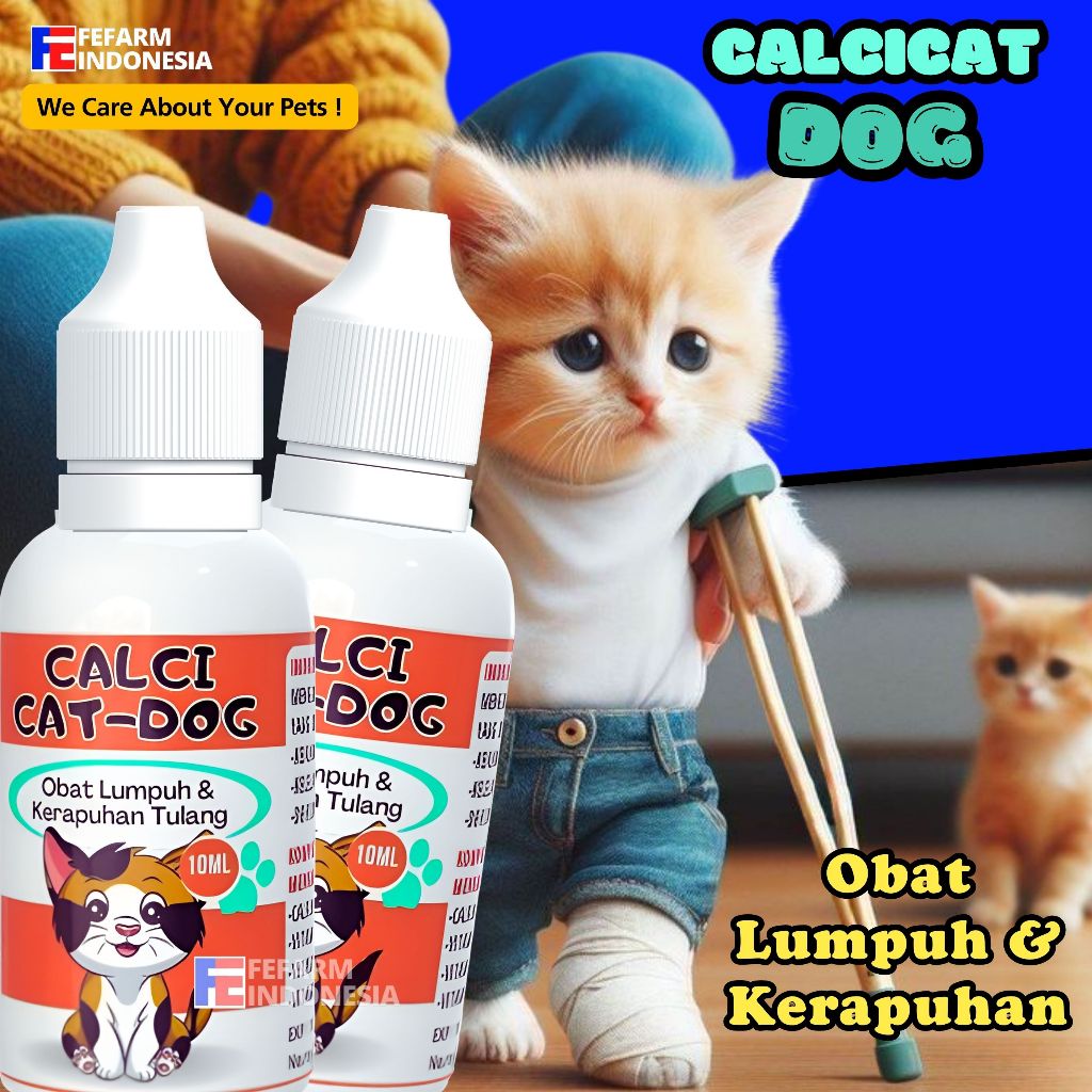 OBAT LUMPUH KUCING OBAT KEJANG DEHIDRASI KERAPUHAN TULANG FEFARM