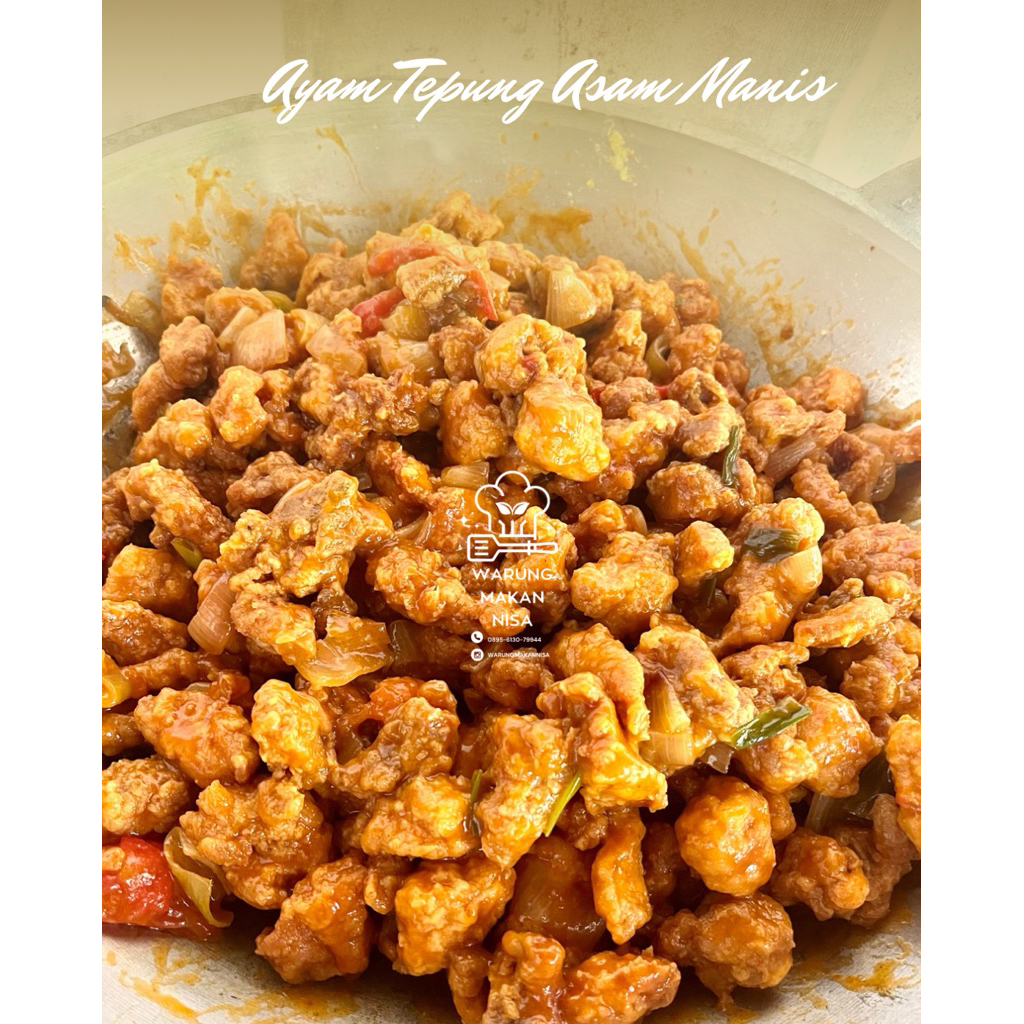 

Ayam Tepung Asam Manis 400gr /Lauk masakan fresh sehat praktis