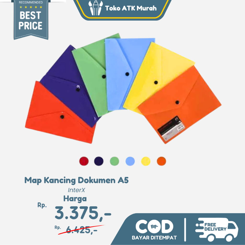 

Map Plastik Kancing A5 Inter X Folder