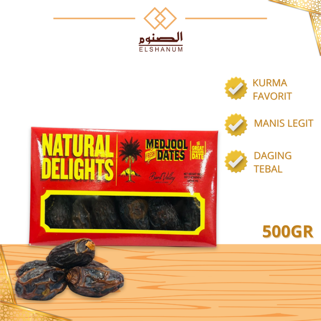 

Kurma Medjool Jumbo Premium 500gr / Medjool Dates Jumbo / Medjool Natural Delight / ELSHANUM GRUP