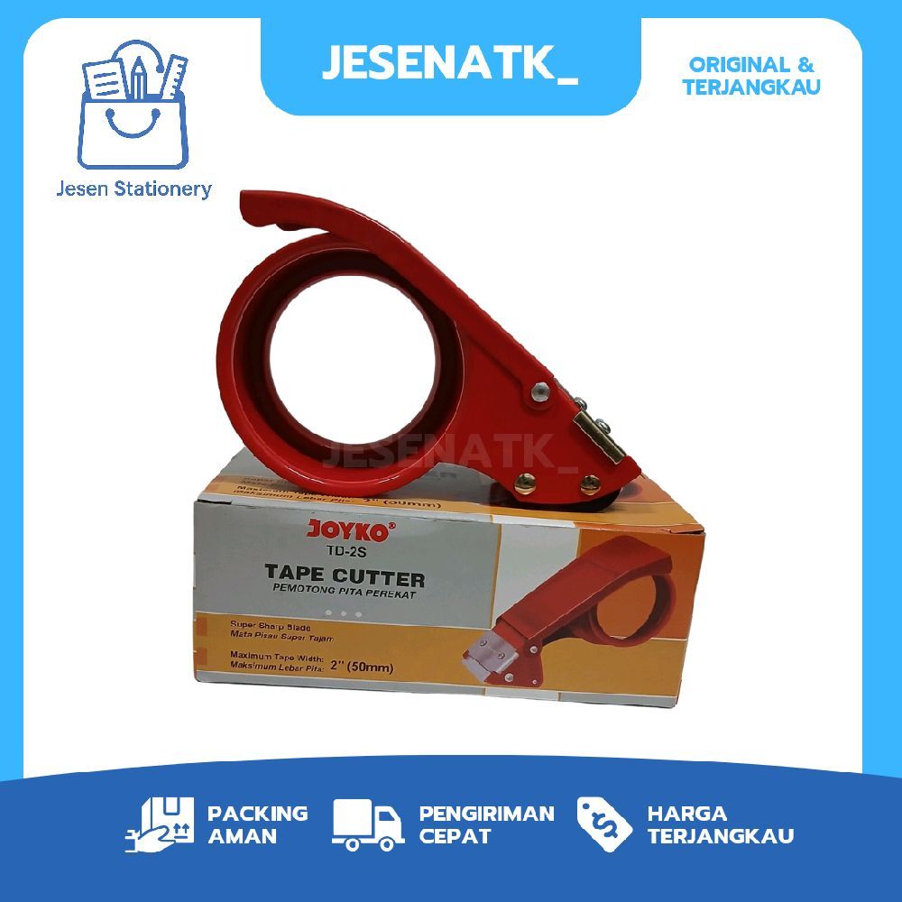 

Joyko Tape Cutter TD 2S Besi Dispenser Lakban Tape Dispenser Meja Pemotong Plakban Pita Perekat