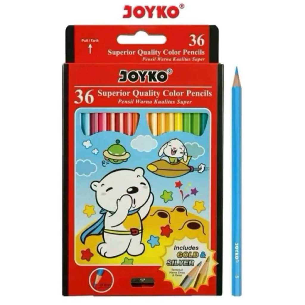 

PENSIL WARNA JOYKO 36 WARNA / COLOR PRNSIL JOYKO 36 PANJANG CP- 36PB