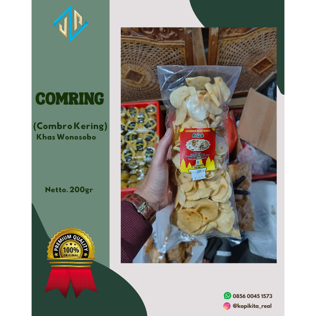 

Combro Kering (Comring) 180gr + Bubble Wrap – Oleh Oleh Khas Wonosobo Renyah Gurih Original