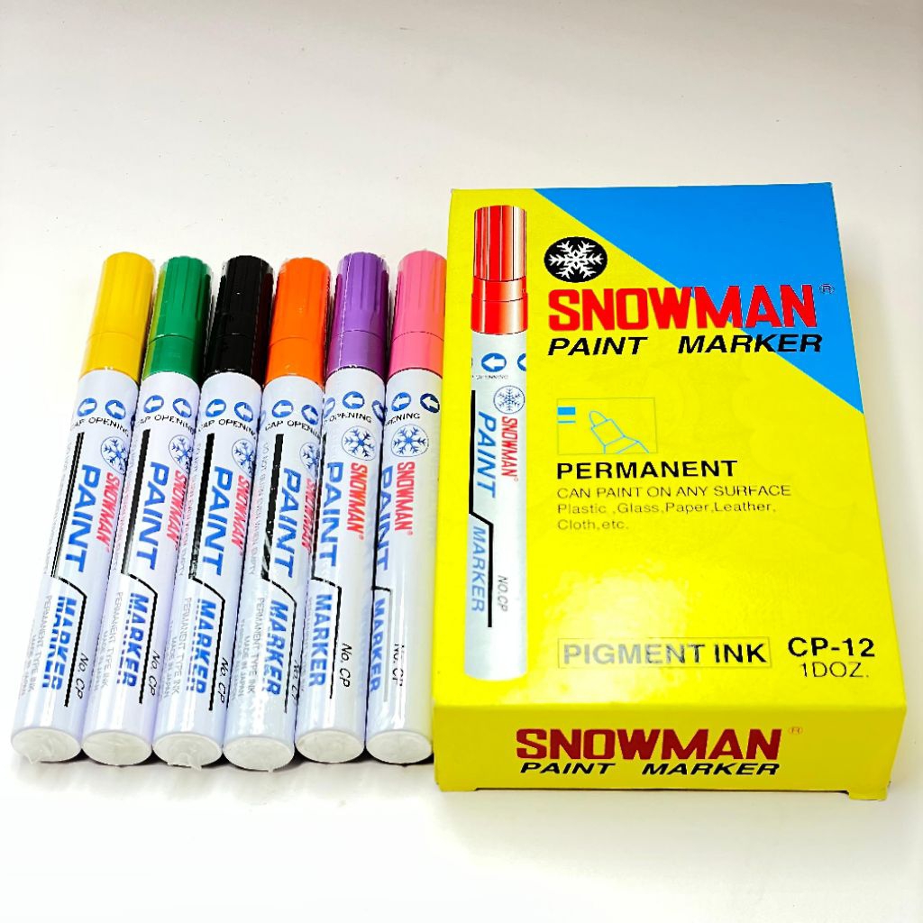 

SPIDOL SNOWMAN PAINT MARKER PIGMENT INK WARNA ( CP-12 )