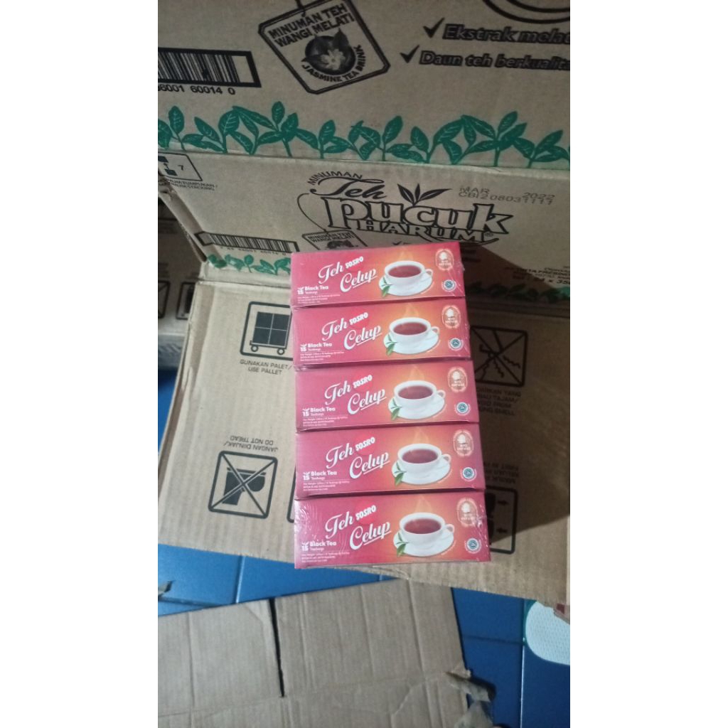 

5 Kotak Teh Celup Sosro isi 15