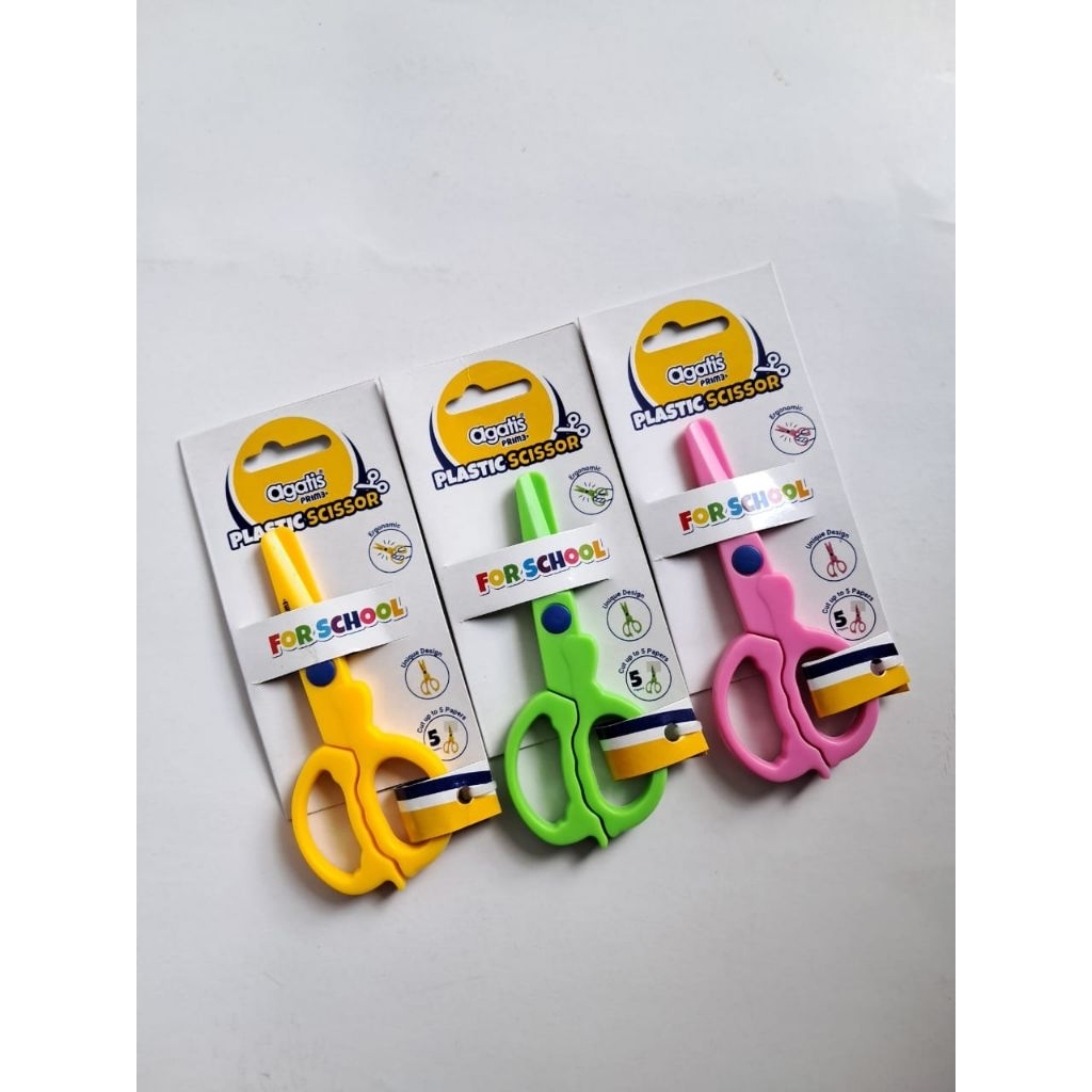 

Gunting anak plastic scissor agatis prime