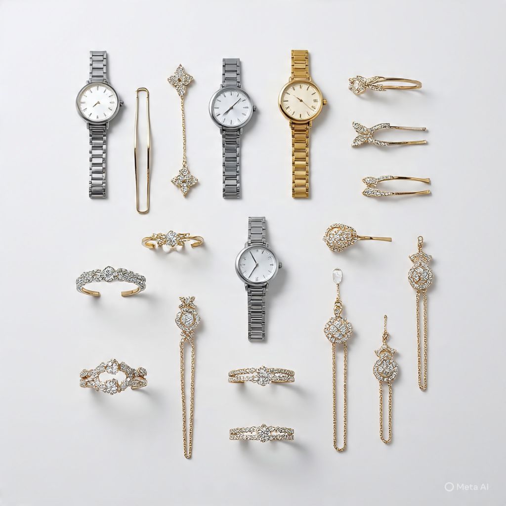 ANEKA ASESORIS WANITA ( JEPITAN, JAM TANGAN, GELANG, CINCIN, KALUNG, DLL )