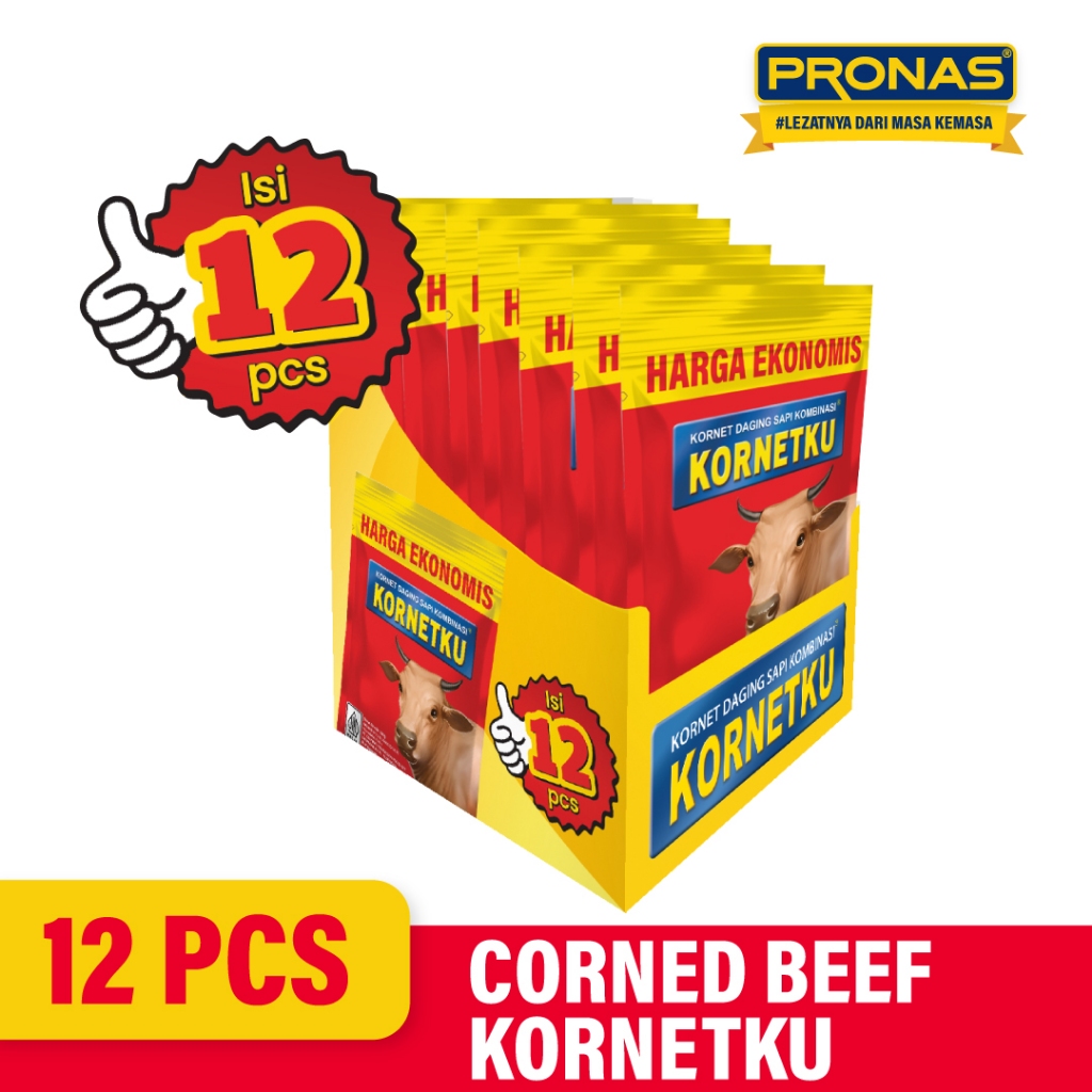 

KORNETKU Kornet Sapi Sachet Original 50 gr - 1 Box (12pcs)