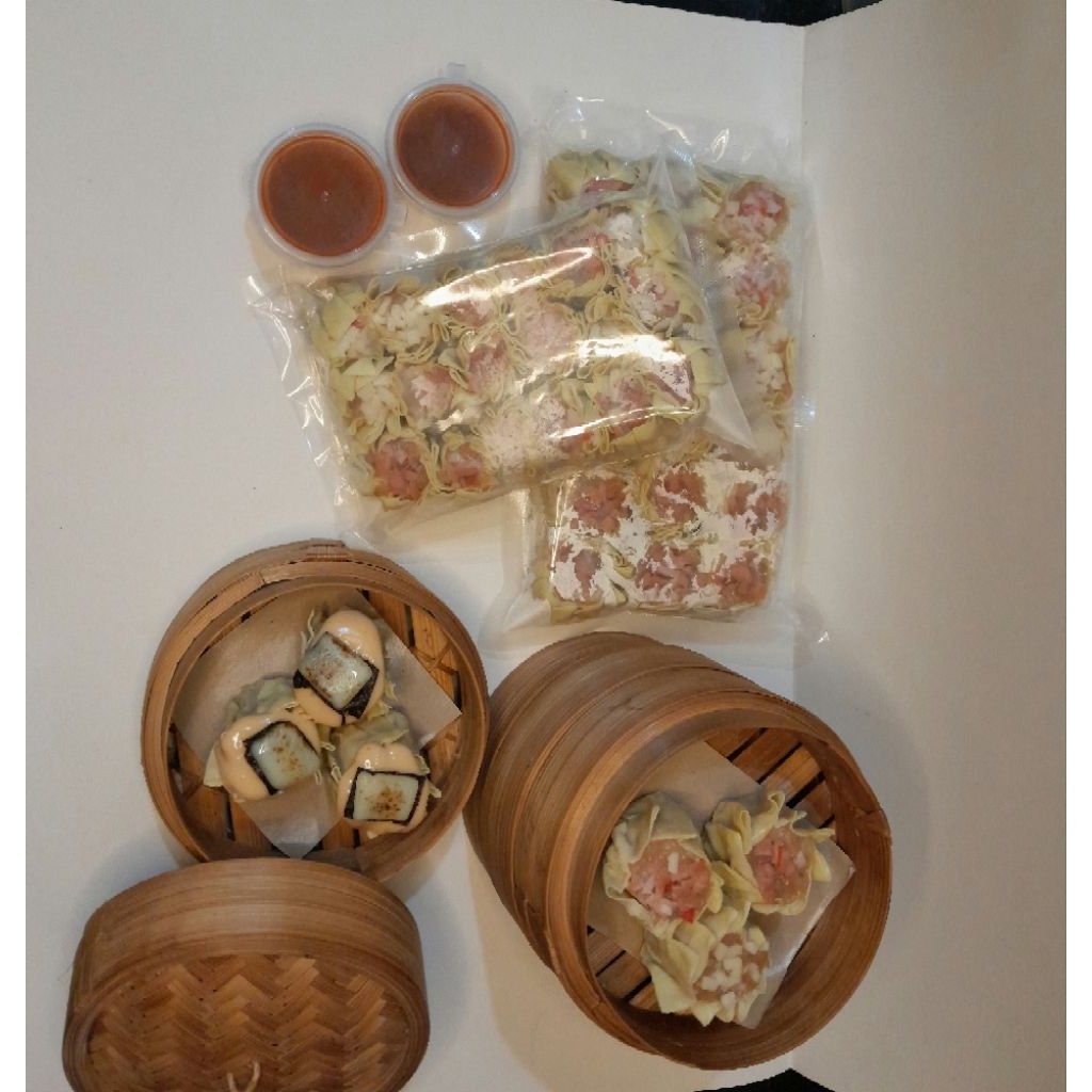 

paket mentai ori dimsum besar frozen isi 10pcs(free saus mentai + toping keju mozarella)