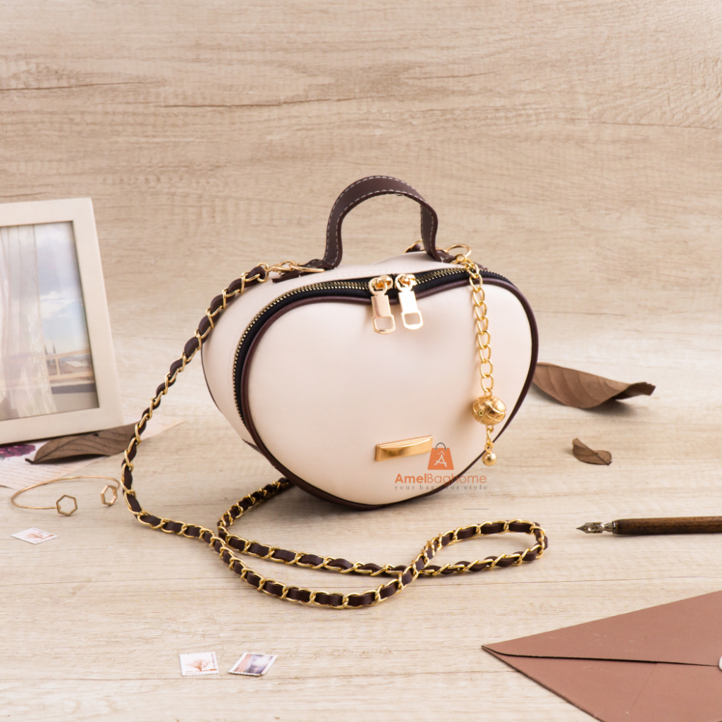 Tas Selempang Wanita Terbaru 2025 LOVI Korean Style Aesthetic Lovely Buat Kondangan Elegan