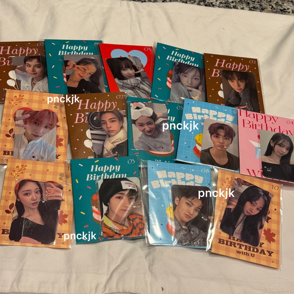 [ READY SEALED ] nct birthday card bday card | nct dream mark jaemin renjun | aespa karina ningning 