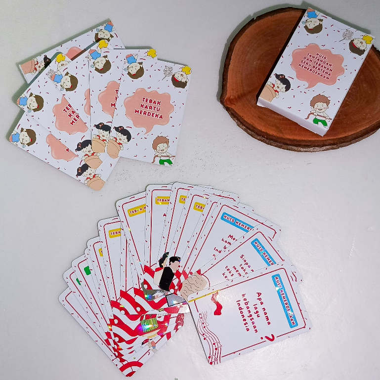 

Kartu Permainan Thema Kemerdekaan Indonesia Tebakan Lucu Sejarah dan HUT RI Tebak Kartu Merdeka