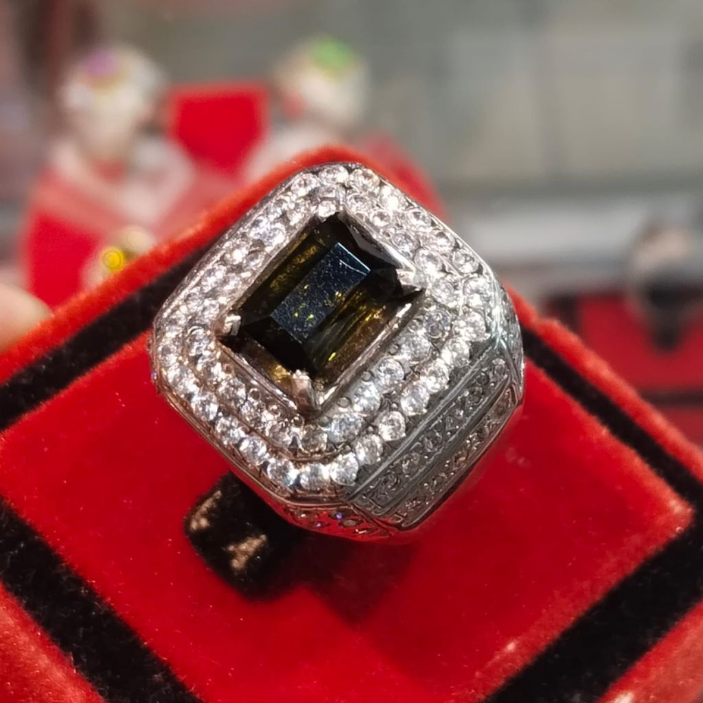 Natural green tourmaline