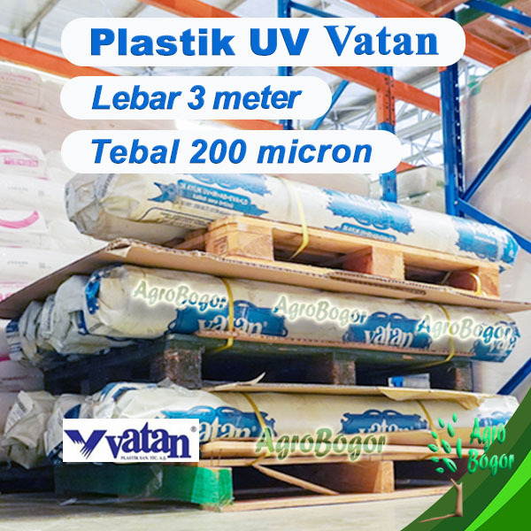 Plastik UV Vatan Lebar 3 meter, Plastik UV Vatan eceran