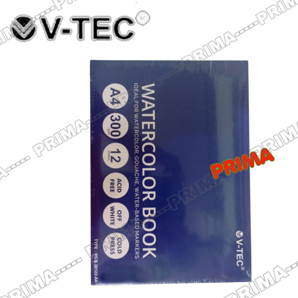 

KERTAS GAMBAR A4 WATERCOLOR V-TEC (ISI 12 LEMBAR)