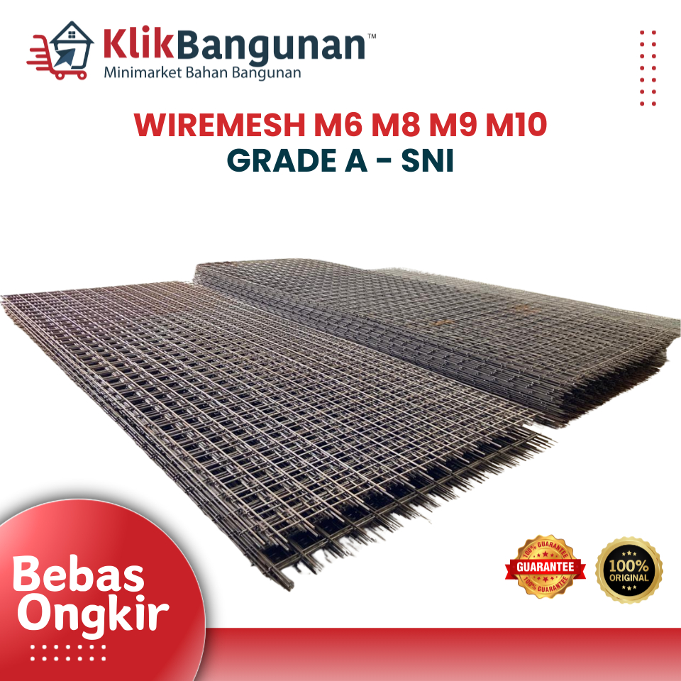 Wiremesh SNI M6 M8 M9 M10 - Besi Cor Dak Berbagai Ukuran