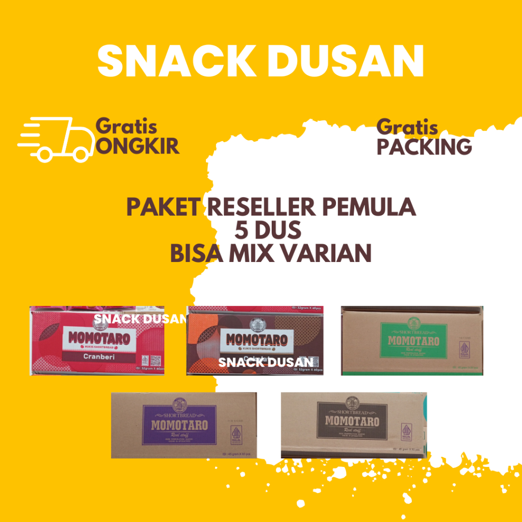 

[PAKET 5 DUS] PAKET RESELLER PAKET USAHA AOKA ROTI PANGGANG ROTI GULUNG MOMOTARO DONAT GORENG HOLEY ROTI KACANG MERAH JADUL ROTI MANIS