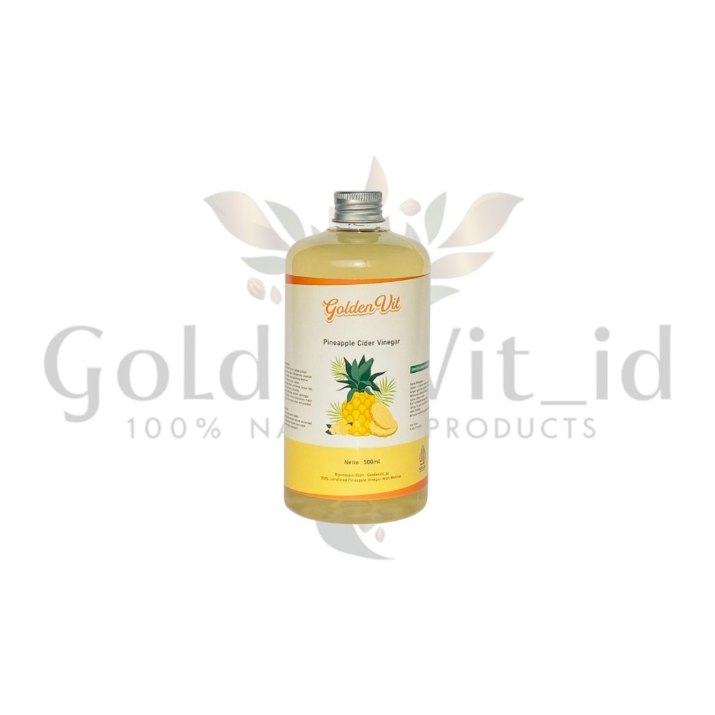 

Pineapple Cider Vinegar with mother 500ml / cuka nanas berkhasiat untuk melancarkan pencernaan / menurunkan berat badan / menjaga gula darah