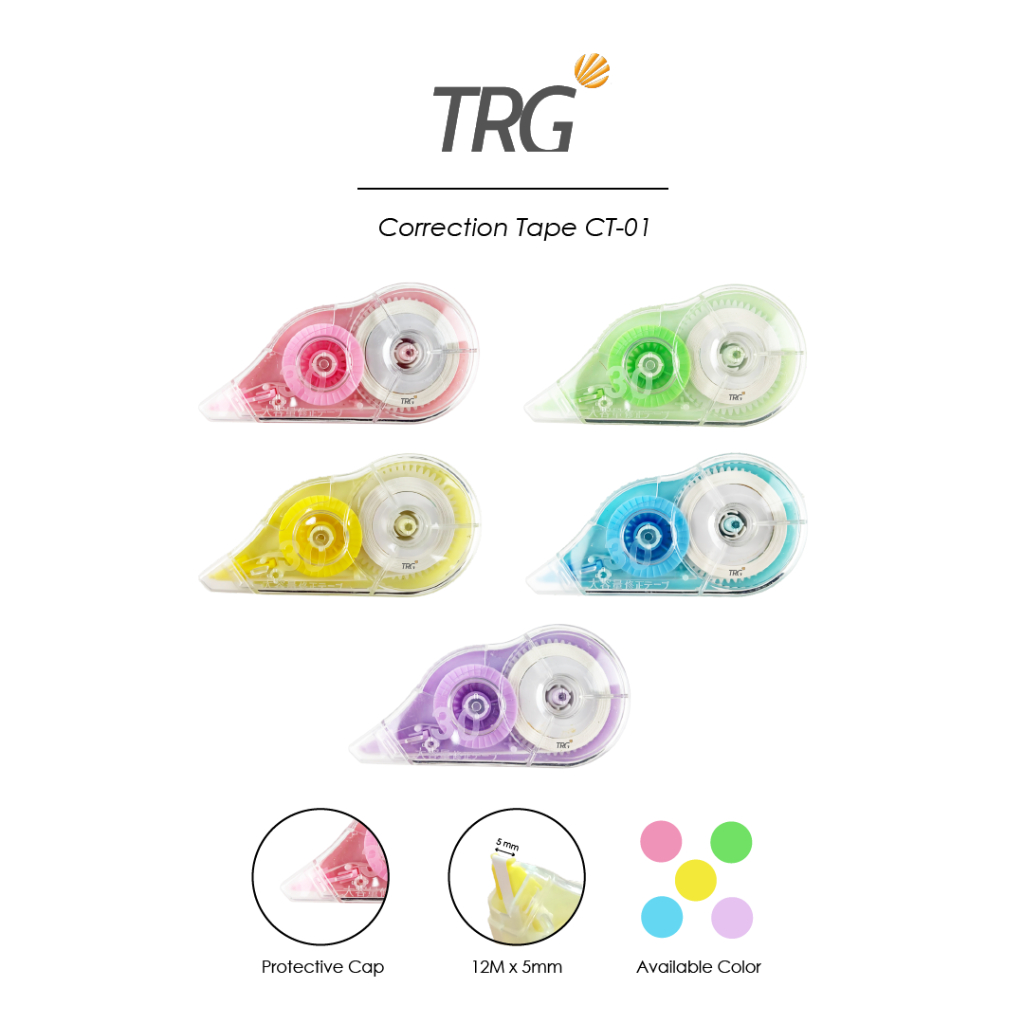 

TRG Correction Tape Tip X CT-01 - Tip Ex Kertas Roll Penghapus Pulpen TRG