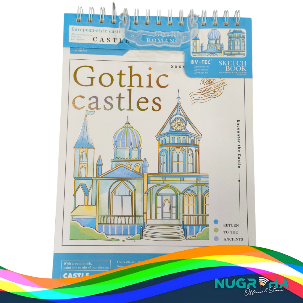 

V-TEC Spiral Sketchbook SB-402-GC | Buku Gambar