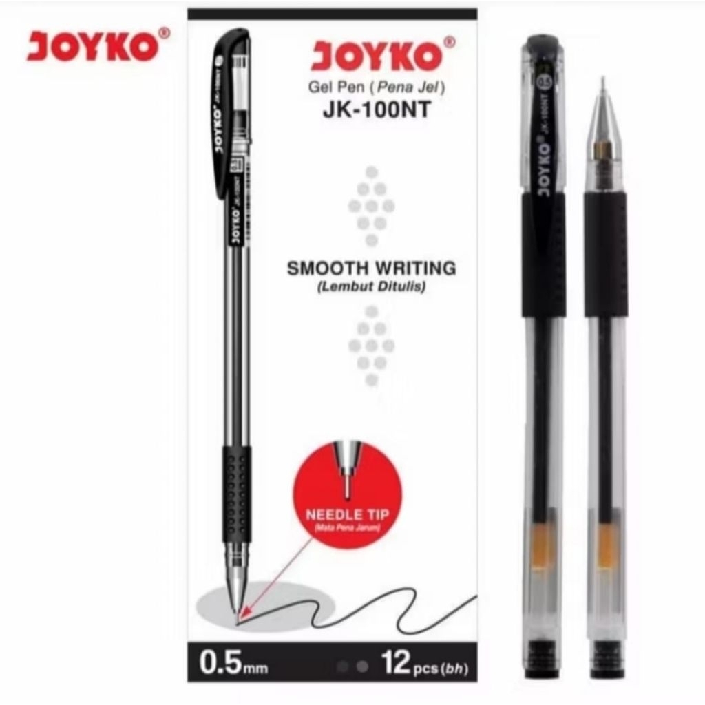 

Pulpen Joyko JK 100 NT 0,5 mm / Gel Pen ( 1 PAK ISI 12 PCS )