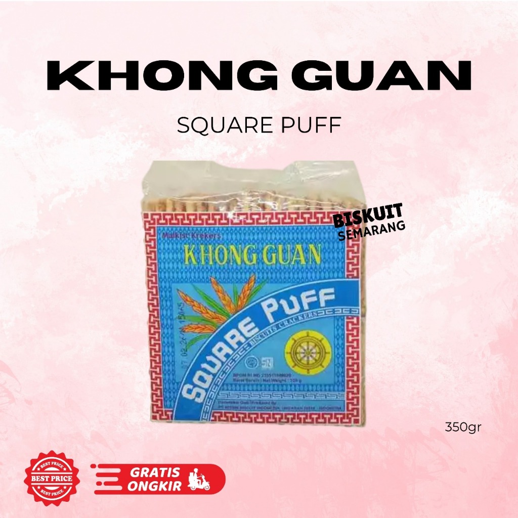 

Khong Guan Square Puff 350gr / 270gr BISKUIT SEMARANG