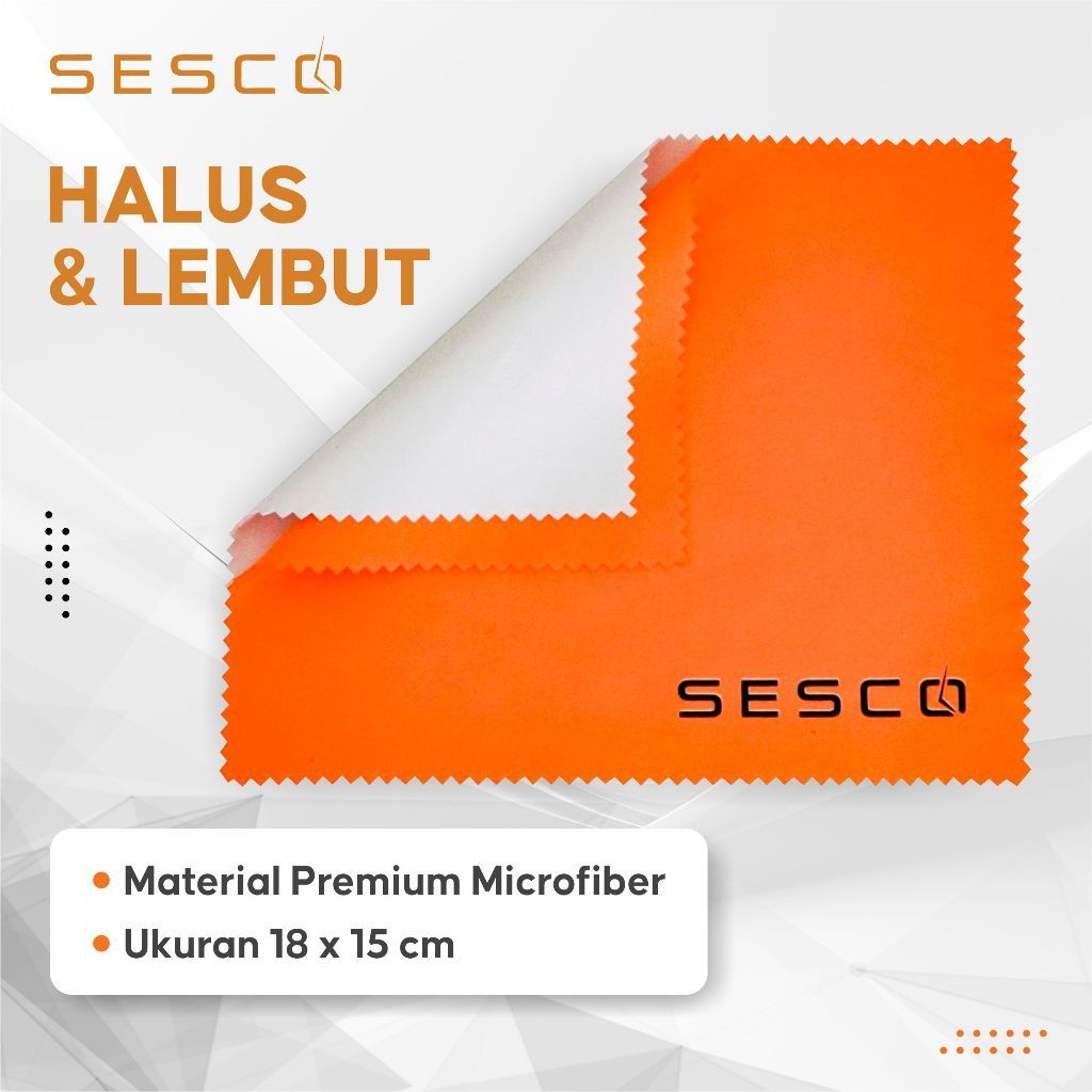Sesco Kain Lap Microfiber Suede Serbaguna Serat Lembut Untuk Gadget / HP Dan Aksesoris