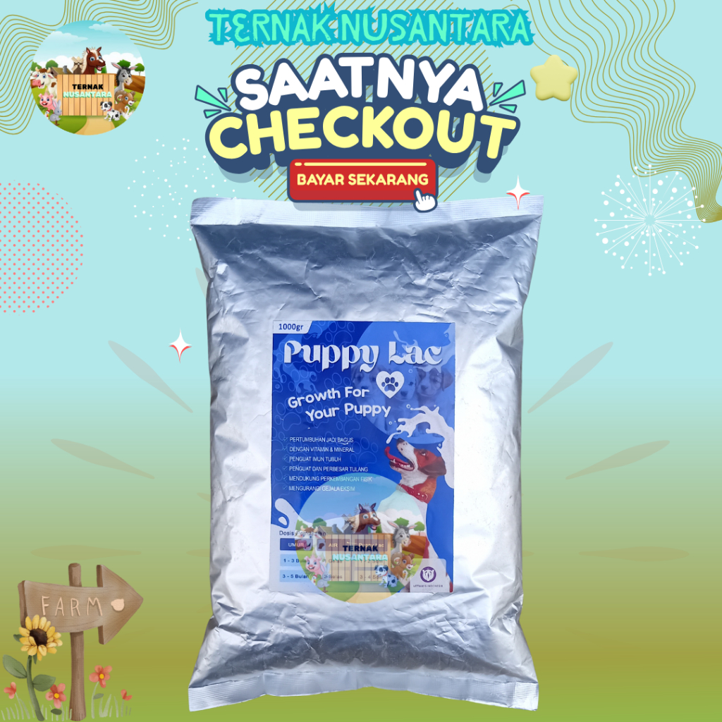 SUSU ANJING PUPPY LAC 1 KG - Puppylac Susu Anjing Berkualitas
