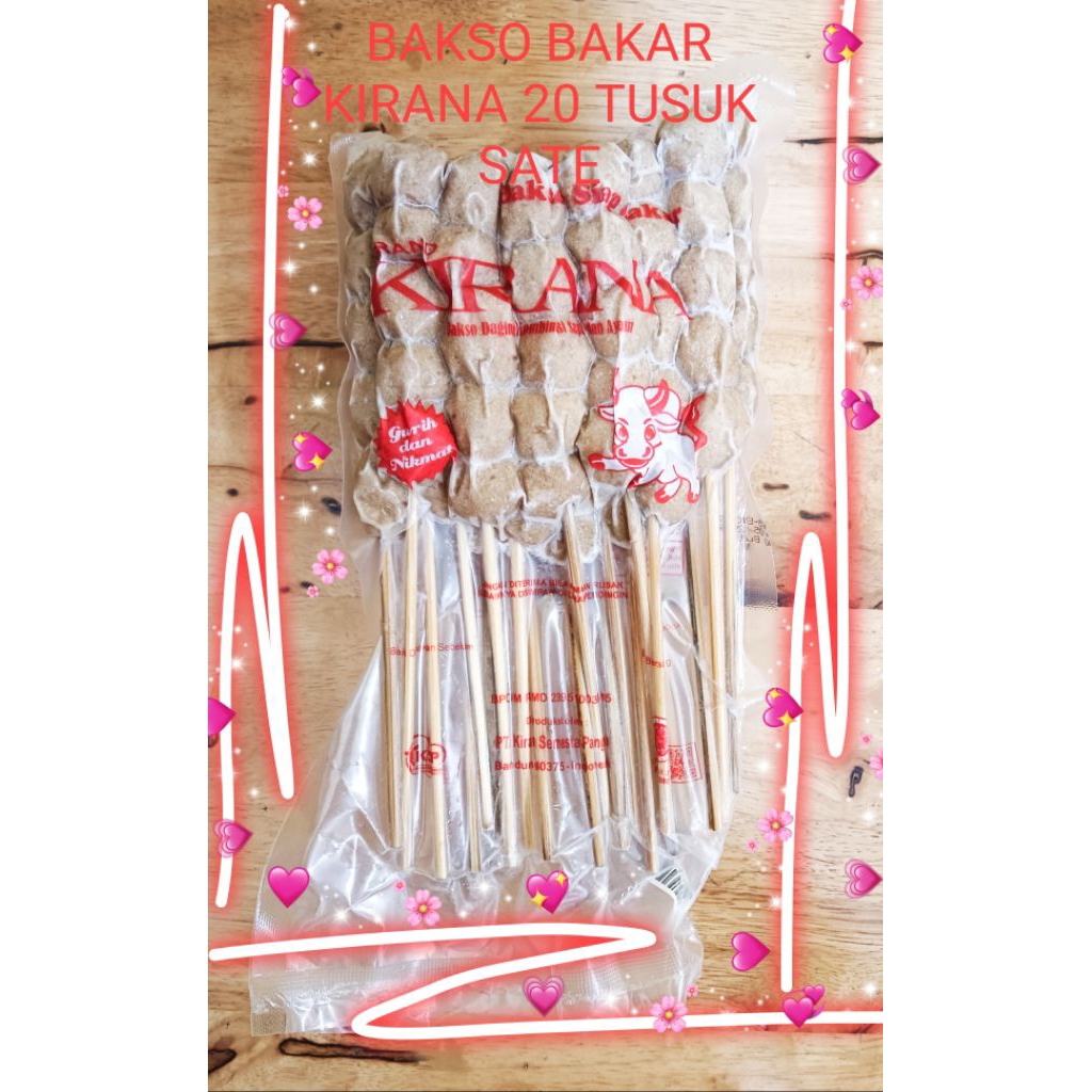 

BAKSO SAPI BAKAR KIRANA 20TUSUK SATE 500gr