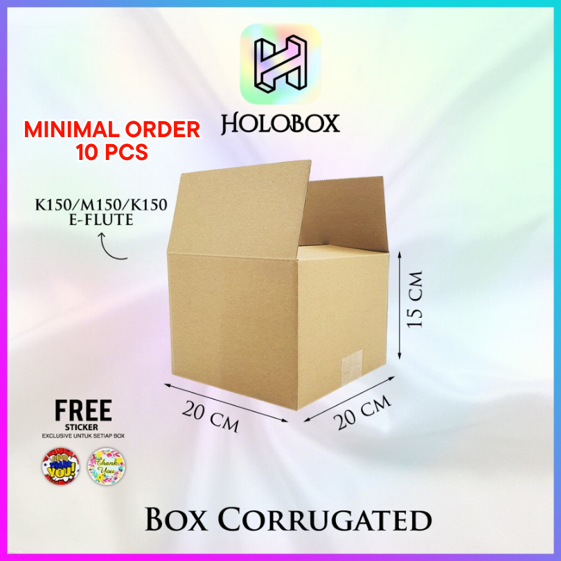 

Box/Dus/Kotak Polos/Packaging/Corrugated/Serbaguna Uk.20x20x15