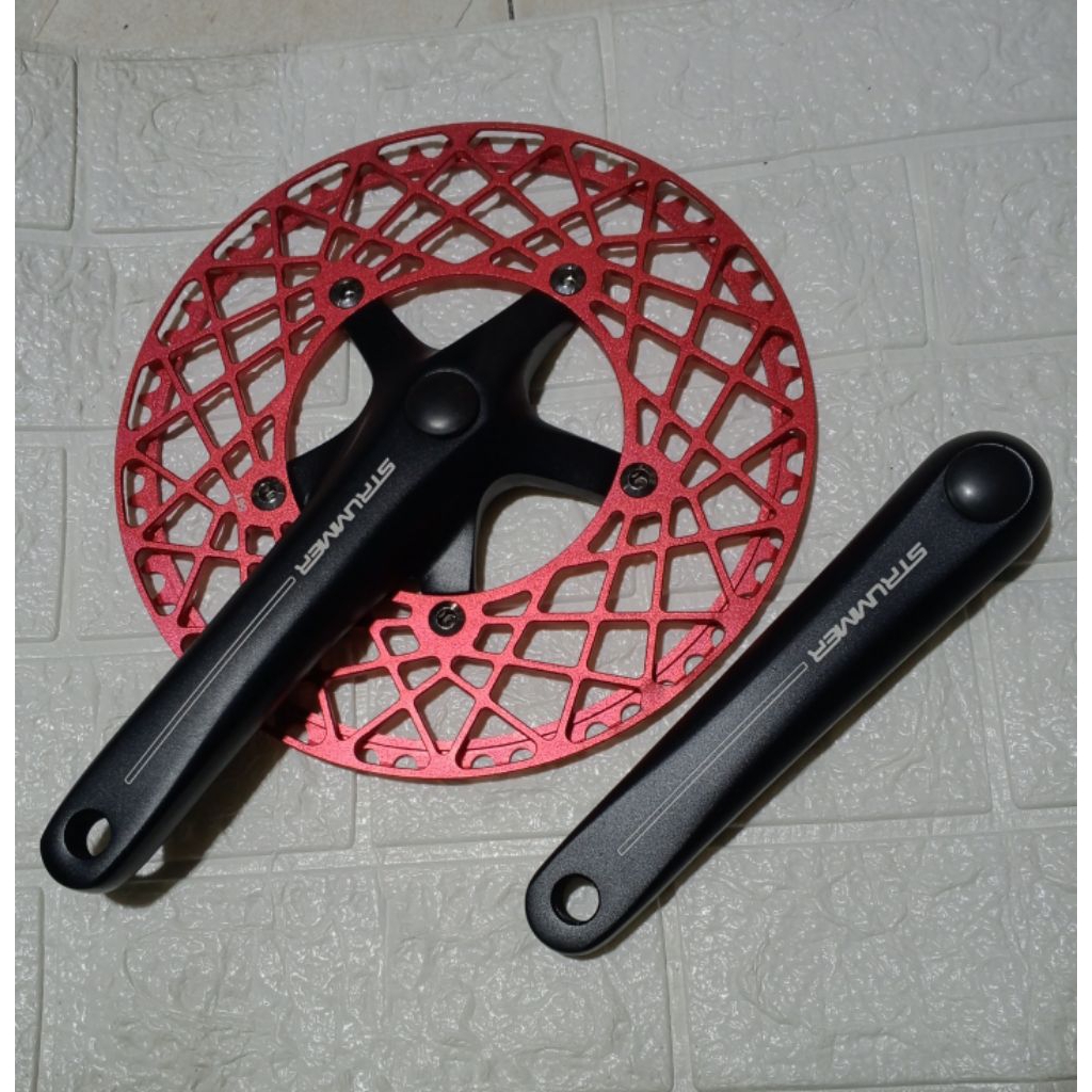 Crank Set Sepeda Crankset Single Speed 56T Gir Depan Sepeda