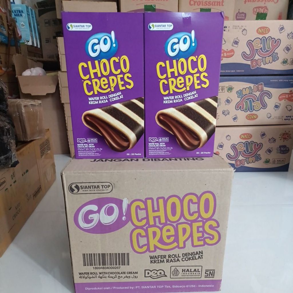 

go choco crepes 1 karton isi 6 box