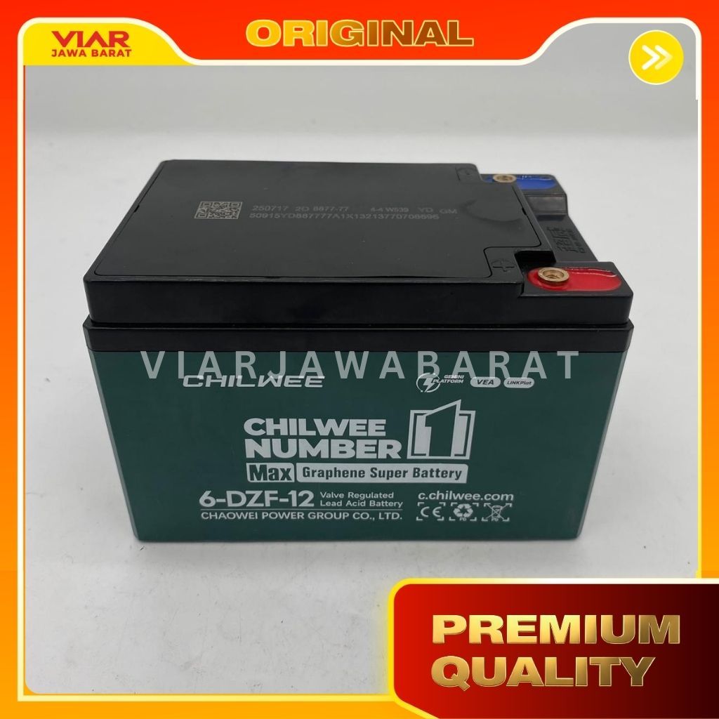 BATERAI CHILWEE 12V 12Ah / SEPEDA LISTRIK UNIVERSAL / Baterai Chilwee 12A