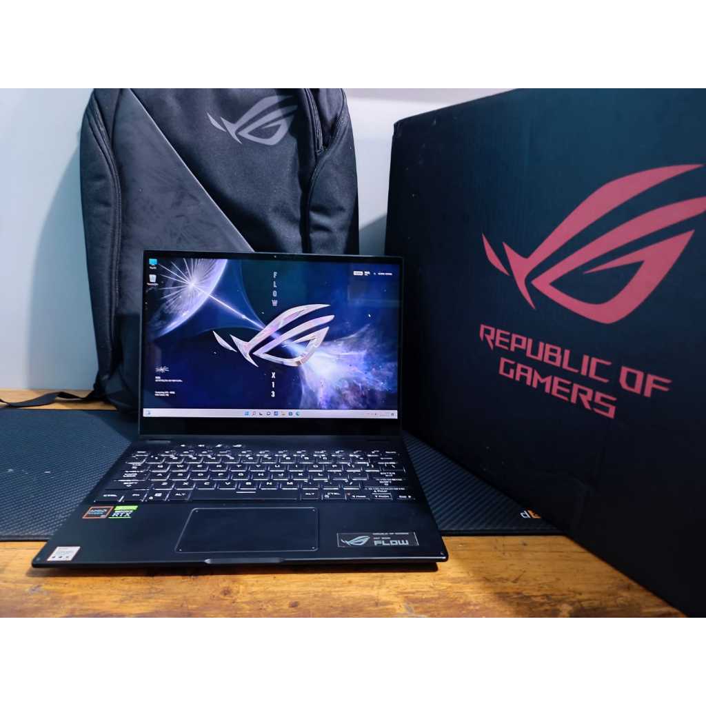 Asus ROG Flow GV301QE X13 Ryzen 9 5900HS 16GB/1TB RTX 3050 Ti 4GB Touschscrin Garansi 10 2025