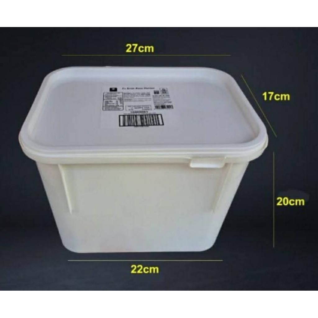 Box Putih Es Krim 8 Liter / Kotak Es Krim Putih Multifungsi