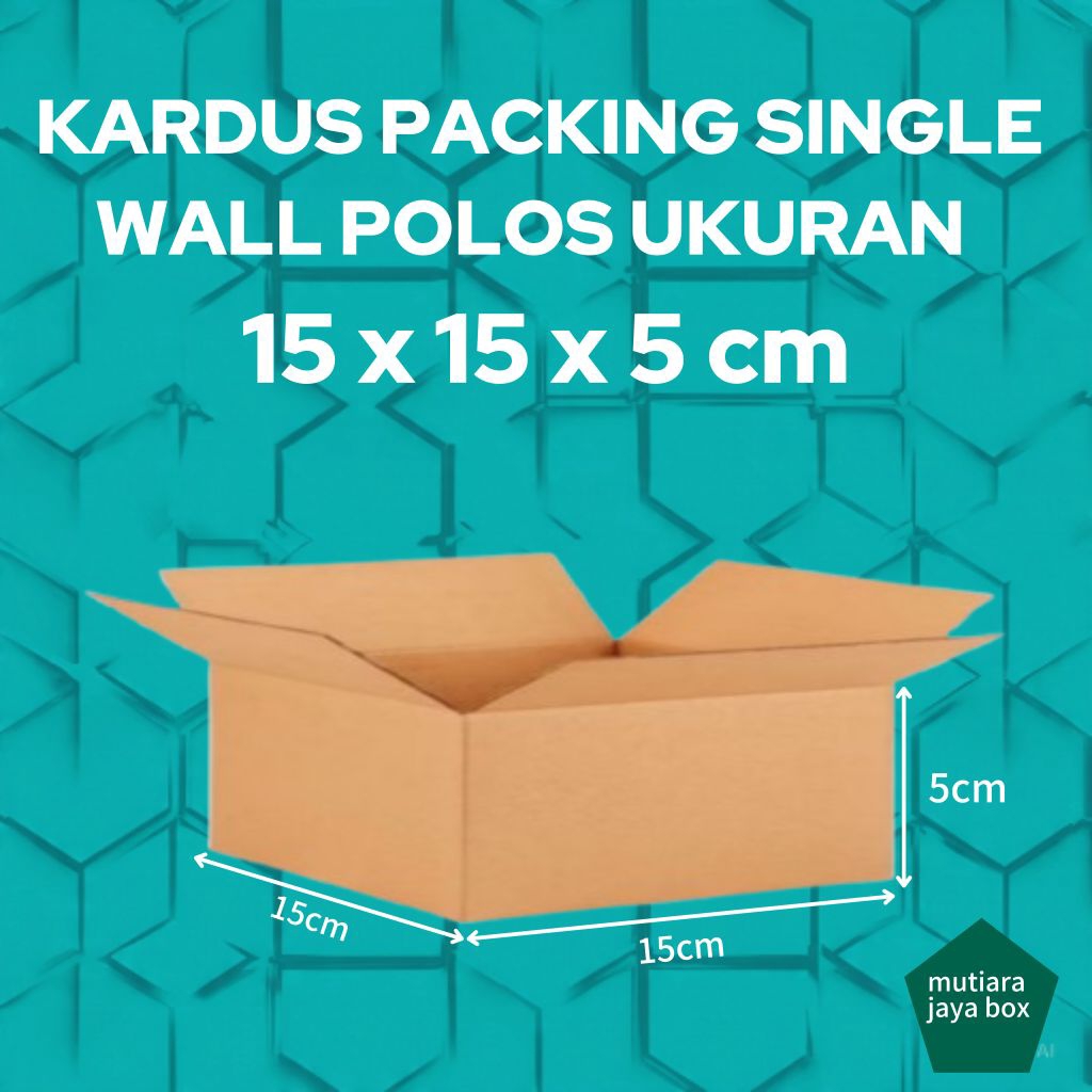 

KARDUS PACKING 15x15x5cm SINGLE WALL POLOS
